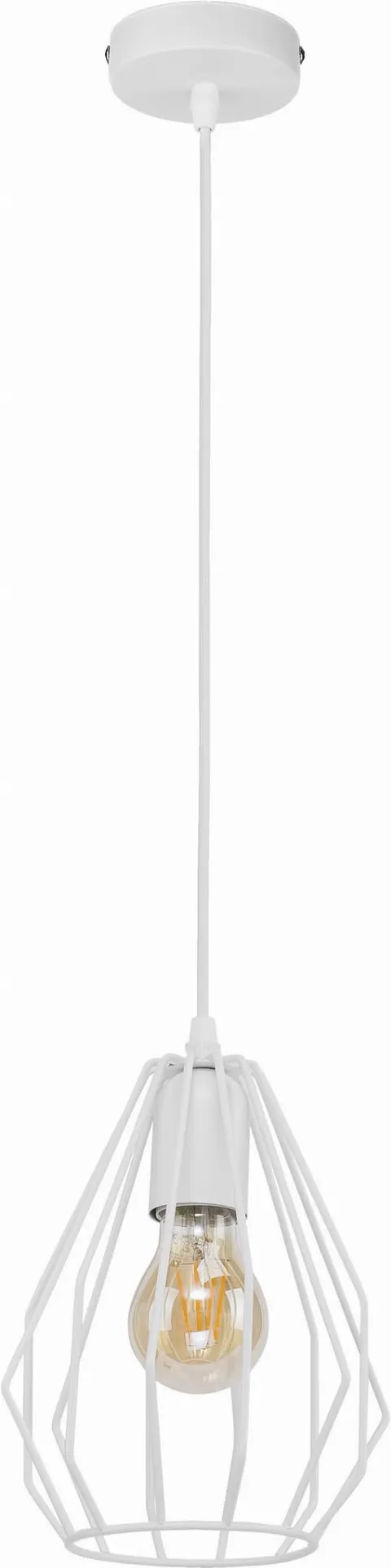 Lampa wisząca BRYLANT 2222 TK Lighting 1xE27 15W Metal Biały