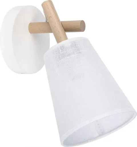 Lampa ścienna Kinkiet VAIO 818 TK Lighting 1xE27 15W Tkanina Biały