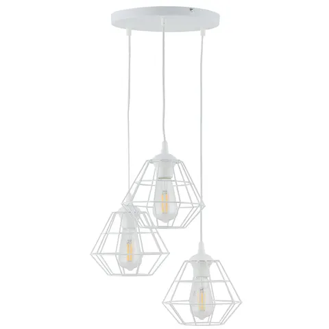 Lampa wisząca DIAMOND 6213 TK Lighting 3xE27 15W Metal Biały