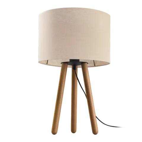 Lampka nocna TOKYO 5291 TK Lighting 1xE27 15W Tkanina Len naturalny