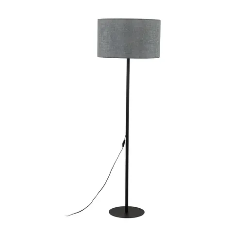 Lampa podłogowa EARTH 5475 TK Lighting 1xE27 15W Tkanina Szaro grafitowy