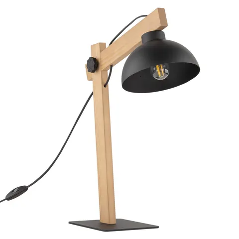 Lampka nocna OSLO 5346 TK Lighting 1xE27 15W Metal Czarny