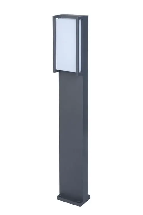 Zewnętrzna lampa stojąca słupek ogrodowy Lutec 7193001118 Qubo LED 18W 3000K IP54 75cm antracyt