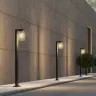 Zewnętrzna lampa stojąca słupek ogrodowy Trio 404160142 Sambesi E27 IP44 czujnik zmierzchu 100cm antracyt
