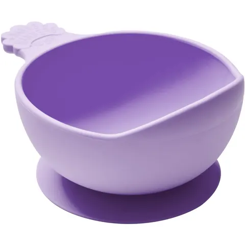 Nana's Manners PURPLE Miska silikonowa z przyssawką i uchwytem