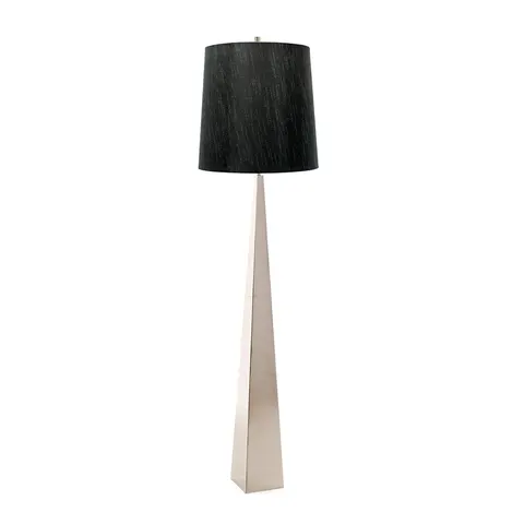 Lampa podłogowa Ascent ASCENT-FL-PN-BK Elstead Lighting 1x60 W E27 Polerowany nikiel