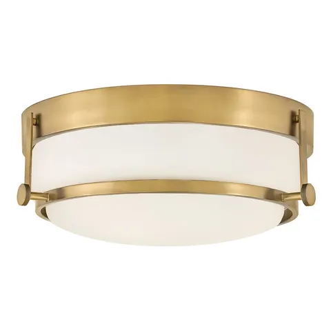 Lampa sufitowa Plafon Harper HK-HARPER-F-HB Elstead Lighting 3x60 W E27 Stary mosiądz