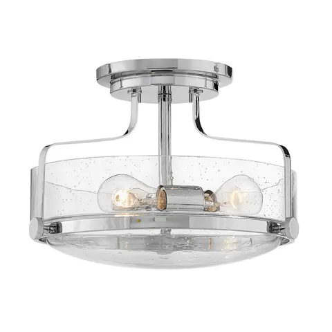 Lampa sufitowa Mały półplafon Harper HK-HARPER-SFS-CM-CS Elstead Lighting 3x60 W E27 Polerowany chrom
