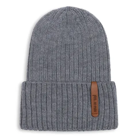 Czapka Beanie Merino STONE / Pink no more