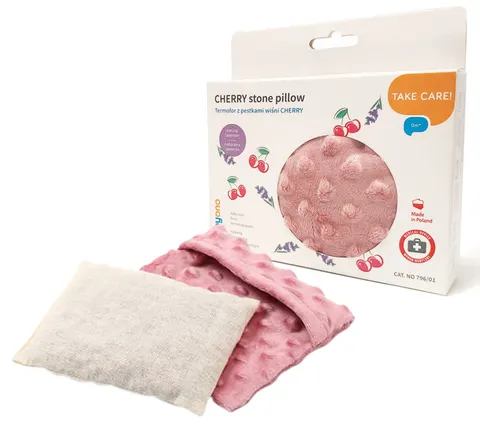 Termofor z pestkami wiśni Cherry różowy / BabyOno