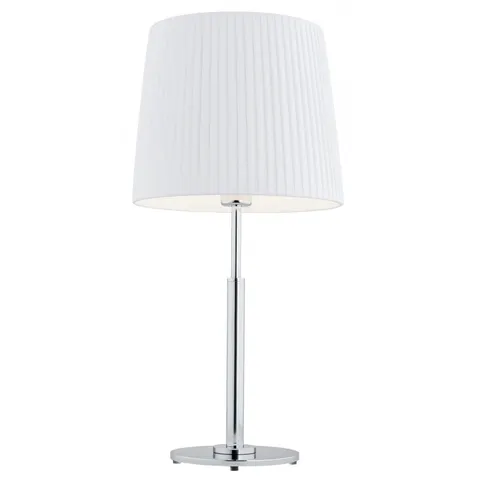 Lampa Stołowa Asti 3847 Argon 1xE27 15W Elementy Chromowane, Biały