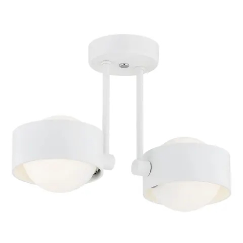 Lampa Wisząca Massimo Plus 7088 Argon 2xG9 6WLED Szkło/ Stal Lakierowana, Opal Mat/ Biały