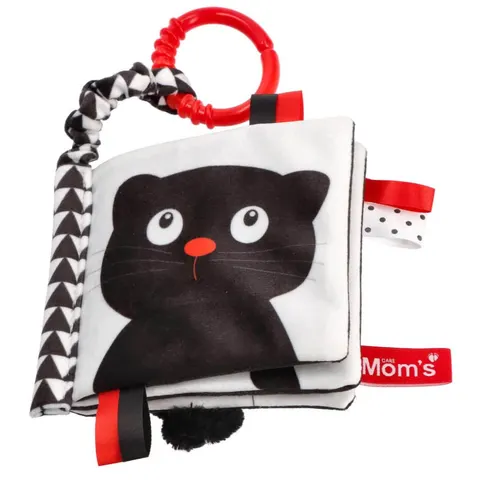 Książeczka Sensoryczna Kontrastowa Kto to? Co to? / Mom's Care