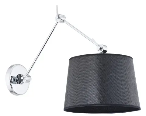 Lampa ścienna kinkiet z abażurem na wysięgniku Argon 3547 E27 50cm czarny