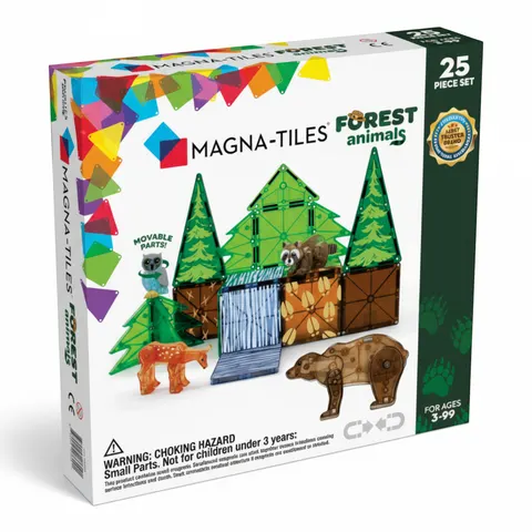Klocki Magnetyczne Forest Animals 25 el. MAGNA-TILES