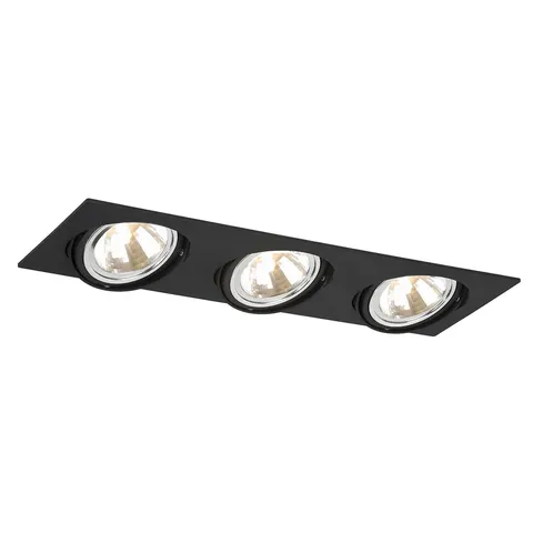 Lampa sufitowa podtynkowa regulowana Argon 1329 Olimp 3xG9 z odbłyśnikiem 51cm czarny