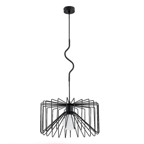 Lampa wisząca Verso 60596 Alfa 1xE27 LED Metal Czarny
