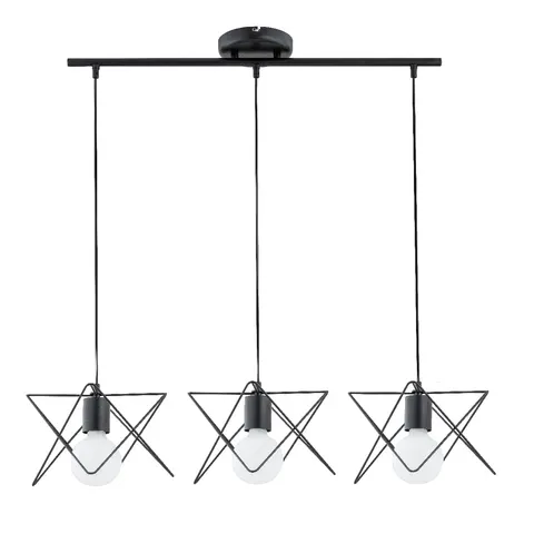 Lampa wisząca Timla 62149 Alfa 3xE27 LED Metal Czarny