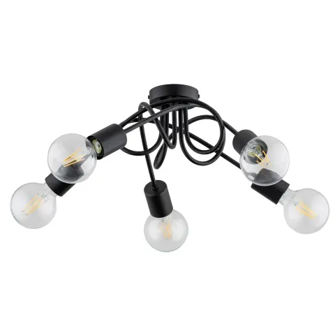 Lampa sufitowa Inter 63195 Alfa 5xE27 LED Metal Czarny