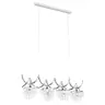 Lampa wisząca Helisa 60177 Alfa 4xE14 LED Metal/Szkło Chrom