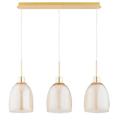 Lampa wisząca Dersel 62499 Alfa 3xE27 LED Metal Złoty