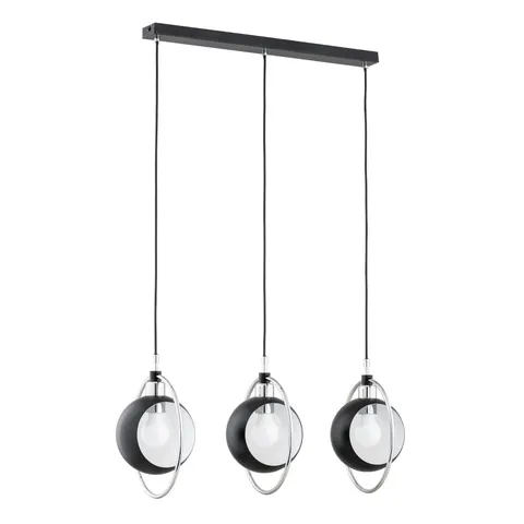 Lampa wisząca Olimpia 62318 Alfa 3xE27 LED Metal Czarny - Chrom