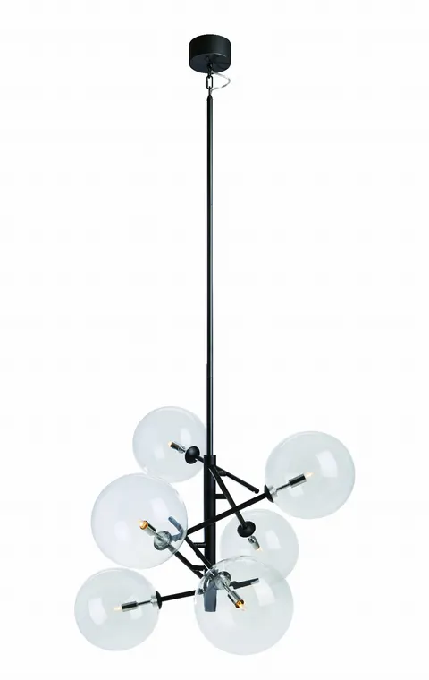 Lampa wisząca Andrew 107748 Markslojd 6xG9 5W Metal Czarny