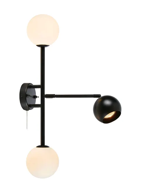 Lampa ścienna Beside 108255 Markslojd 3xG9/GU10 20W/7W Metal Czarny