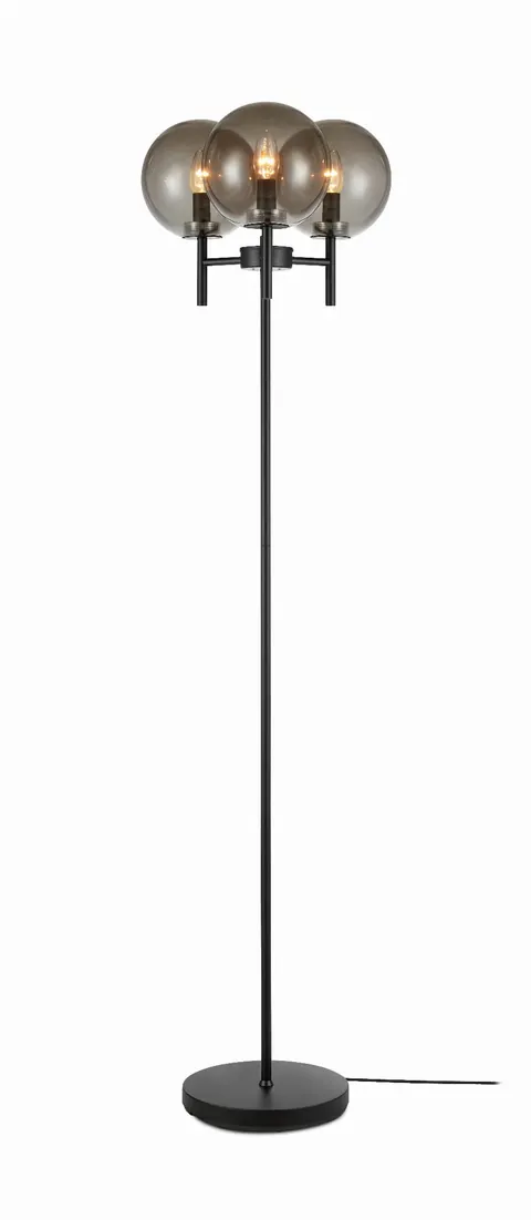 Lampa stojąca podłogowa Crown 107947 Markslojd 3xE14 20W Metal Czarny