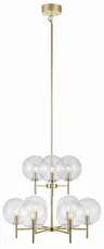 Lampa wisząca Crown 107920 Markslojd 9xE14 20W Metal Mosiądz