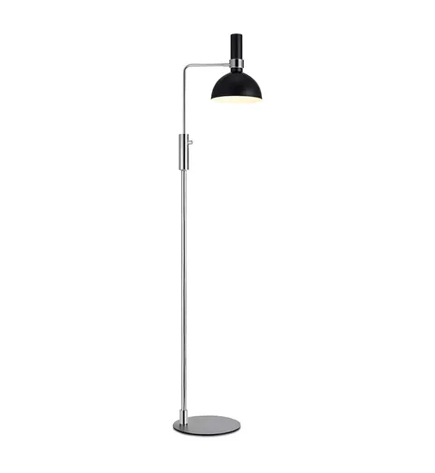 Lampa stojąca podłogowa Larry 106857 Markslojd 1xE27 60W Chrom Czarny