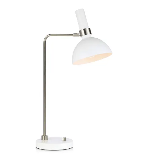 Lampa stojąca stołowa Larry 107502 Markslojd 1xE27 60W Stal Biały