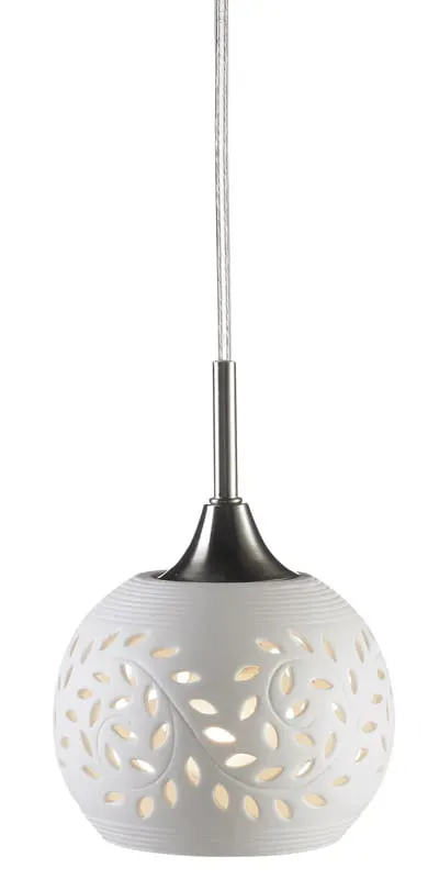 Lampa wisząca Lohals 102288 Markslojd 1xE14 40W Stal Biały
