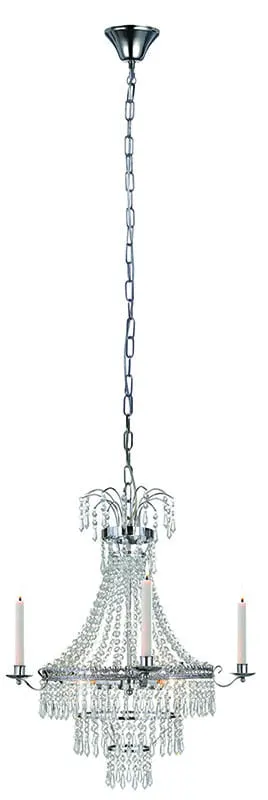 Lampa wisząca Marielund 105156 Markslojd 3xE14 40W Chrom Przezroczysty
