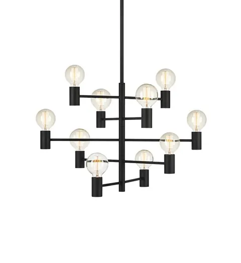 Lampa wisząca szklana Paris Markslojd 107187 czarna