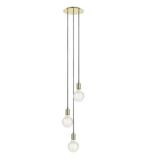 Lampa wisząca Sky 106333 Markslojd 3xE27 60W Mosiężny