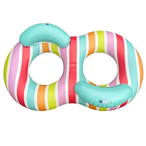 Koło do pływania podwójne 190 cm Rainbow The Swim Essentials