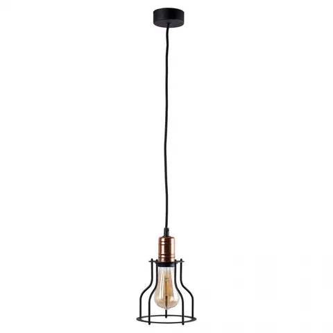 Lampa wisząca WORKSHOP B 6336 Nowodvorski 1x25W E27 Stal lakierowana Czarny