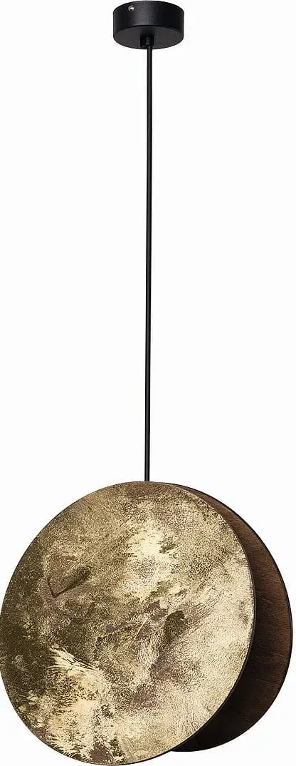 Lampa wisząca WHEEL 9028 Nowodvorski 10W LED E27 Sklejka Złoty
