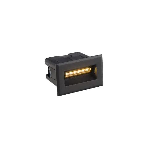 Czarna zewnętrzna lampa wpustowa do podłoża lub ściany Nowodvorski 8164 Bay LED 3W 3000K IP65