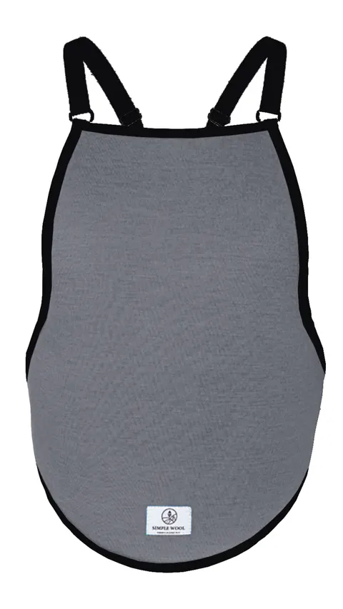 Wkładka do chust oraz nosideł z wełny merino Szara Simple Wool