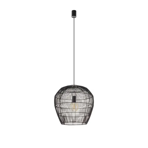 Lampa wisząca HAITI S 11166 Nowodvorski 1xE27 25W only LED Bambus Czarny