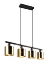 Lampa wisząca sufitowa JASON R36304079 RL 4x10W E14 Metal/Szkło