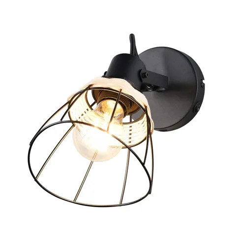 Lampa ścienna kinkiet Jerome R86231732 RL 1x10W E27 Metal/Ratan