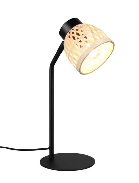 Lampa stojąca stołowa Laurent R56091032 RL 1x10W E14 Metal/Bambus