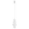 Lampa wisząca sufitowa Orlando Plus 8785 Argon 1x6W G9 Szkło/Stal Opal/Biały Połysk