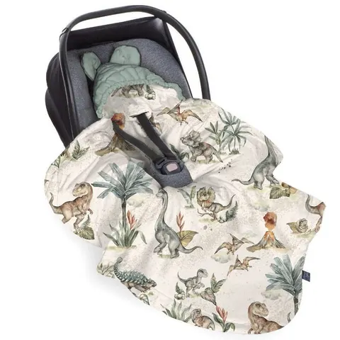 Kocyk do fotelika World of Dinosaurs Sky Gray, BabySteps