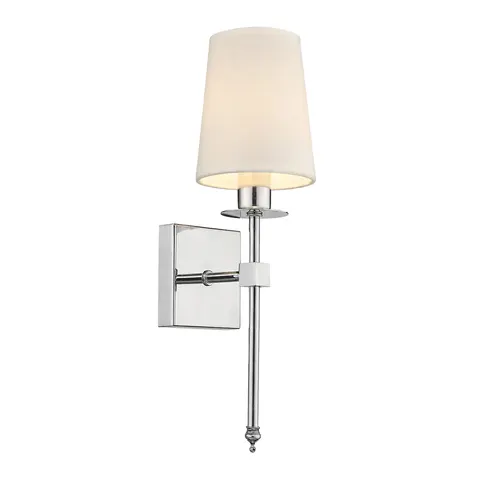 Lampa ścienna kinkiet Casoli LP-2118/1W chrom Light Prestige 1x E14 Metal Chrom/Biały