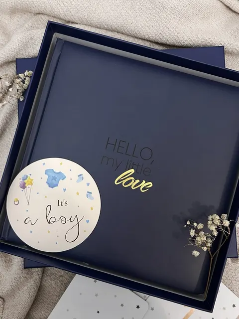 Pamiętnik dziecka Baby Book Granatowy NOLVI