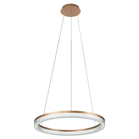 Lampa wisząca sufitowa Midway LP-033/1P L GD Cristal Triangle Light Prestige Metal/Akryl